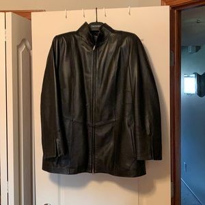 Danier black leather jacket